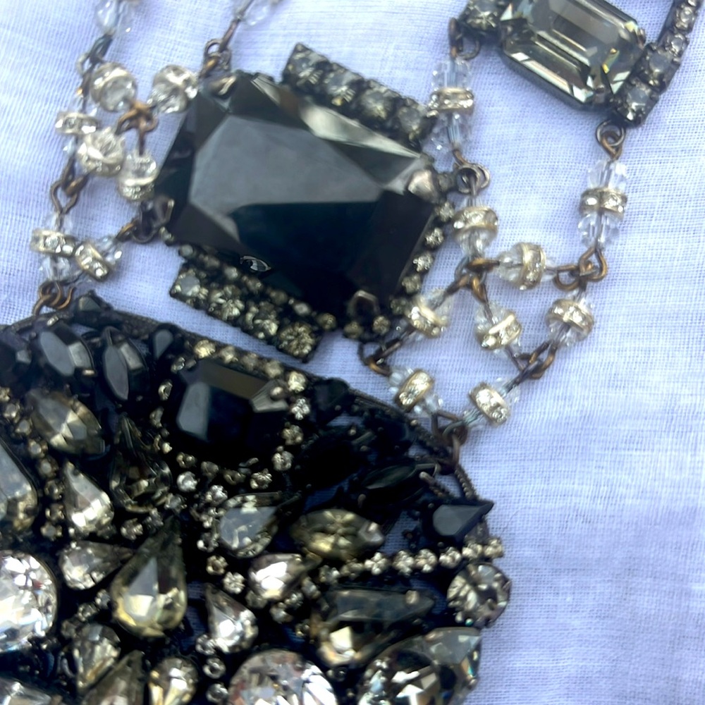 ERICKSON BEAMON SWAROVSKI CRYSTAL CRUSTED NECKLACE